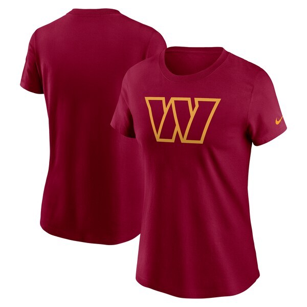 Washington Commanders Nike Women's Logo Cotton Essential T-Shirt - Burgundy