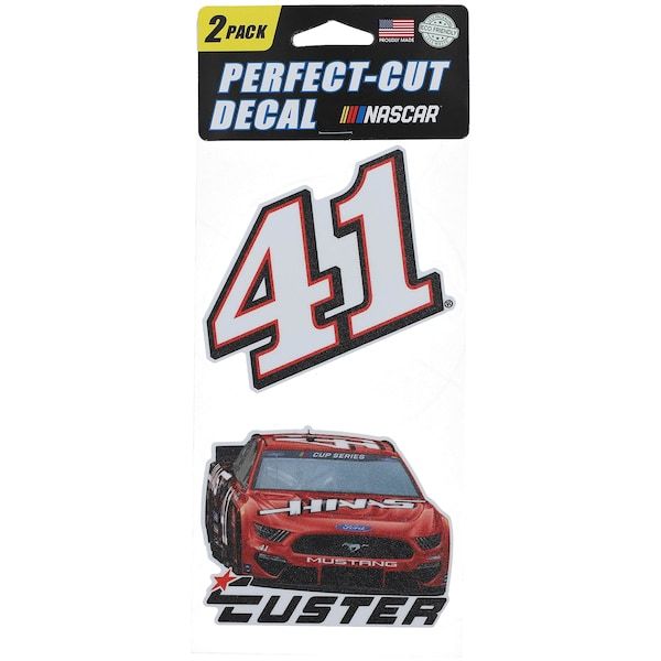 Cole Custer WinCraft 4'' x 8'' Perfect Cut 2-Pack Decal Sheet