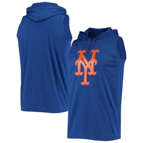 New York Mets Stitches Sleeveless Pullover Hoodie - Royal