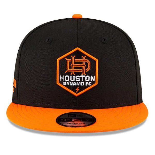 Houston Dynamo New Era 9FIFTY Adjustable Snapback Hat - Black/Orange