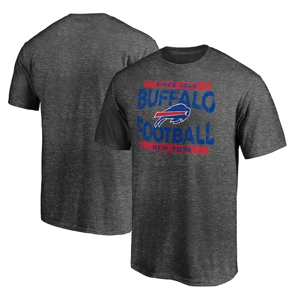 Buffalo Bills Heroic Play T-Shirt - Heathered Charcoal
