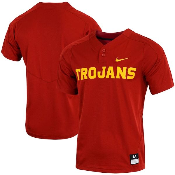 USC Trojans Nike Replica Vapor Elite Two-Button Baseball Jersey - Cardinal