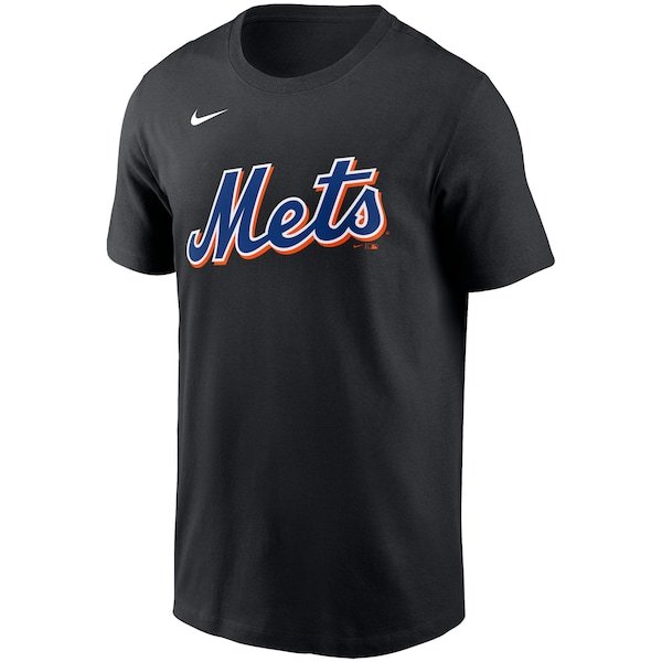 New York Mets Nike Wordmark T-Shirt - Black