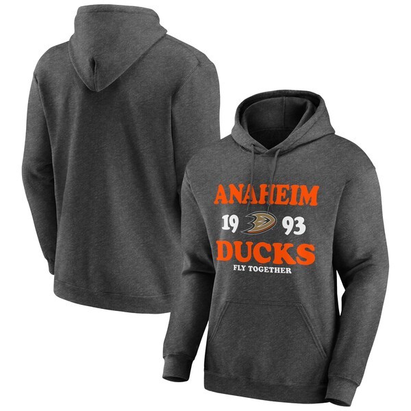 Anaheim Ducks Fierce Competitor Pullover Hoodie - Heathered Charcoal