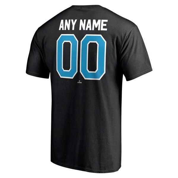 Miami Marlins Fanatics Branded Personalized Team Winning Streak Name & Number T-Shirt - Black