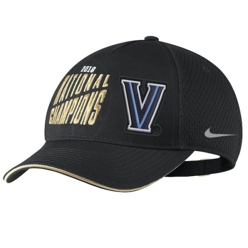 Villanova Wildcats Nike 2018 NCAA Men's Basketball National Champions Locker Room Adjustable Hat - Black