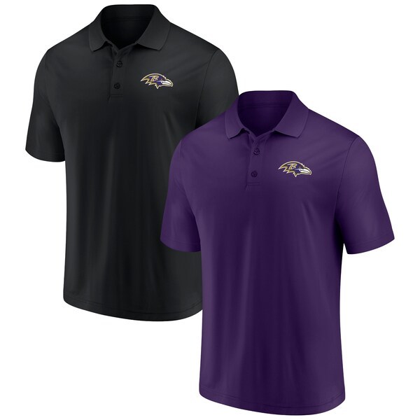 Baltimore Ravens Fanatics Branded Home and Away 2-Pack Polo Set - Purple/Black