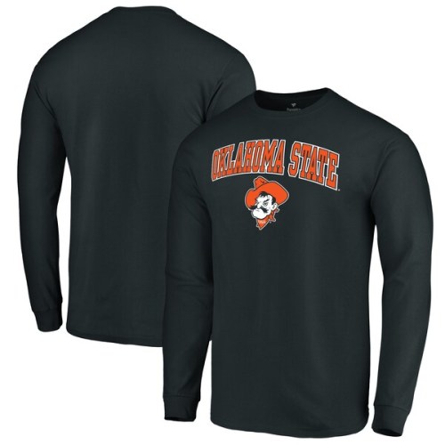 Oklahoma State Cowboys Fanatics Branded Campus Logo Long Sleeve T-Shirt - Black