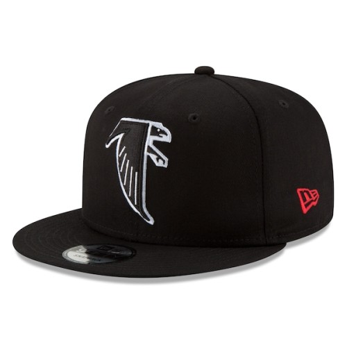 Atlanta Falcons New Era Throwback 9FIFTY Adjustable Snapback Hat - Black