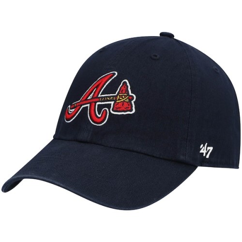 Atlanta Braves '47 Tomahawk Clean Up Adjustable Hat - Navy