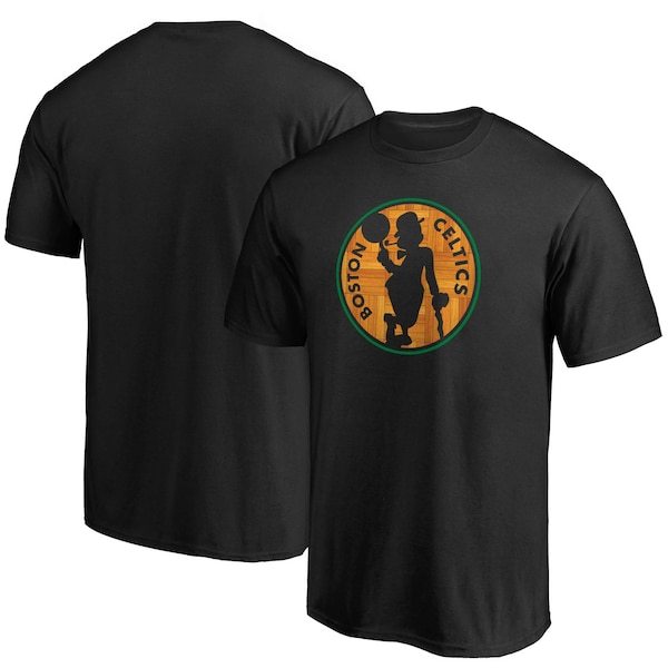 Boston Celtics Fanatics Branded Hardwood Logo T-Shirt - Black