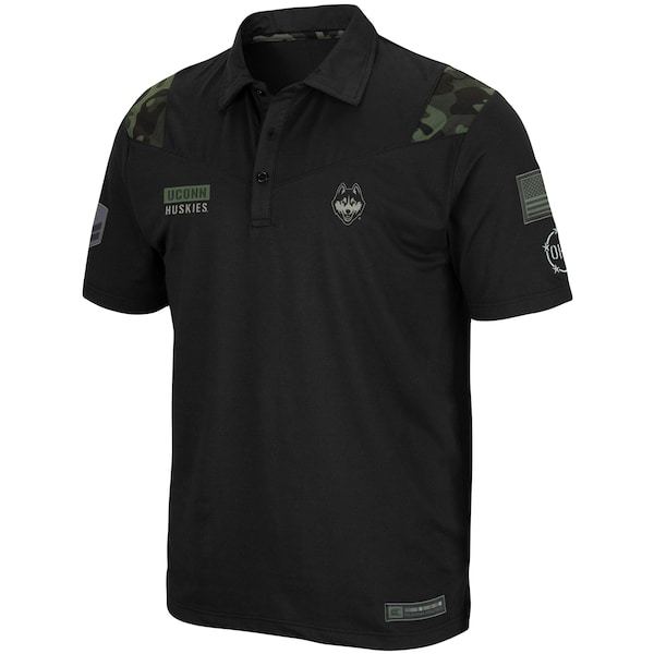 UConn Huskies Colosseum OHT Military Appreciation Sierra Polo - Black