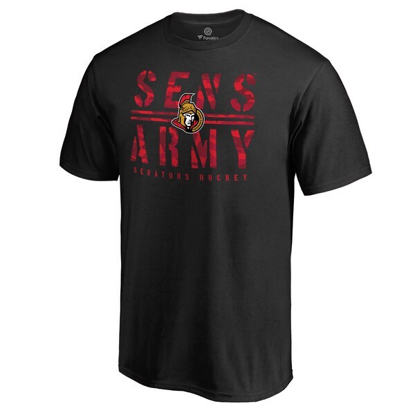 Ottawa Senators Hometown Collection Sens Army T-Shirt - Black