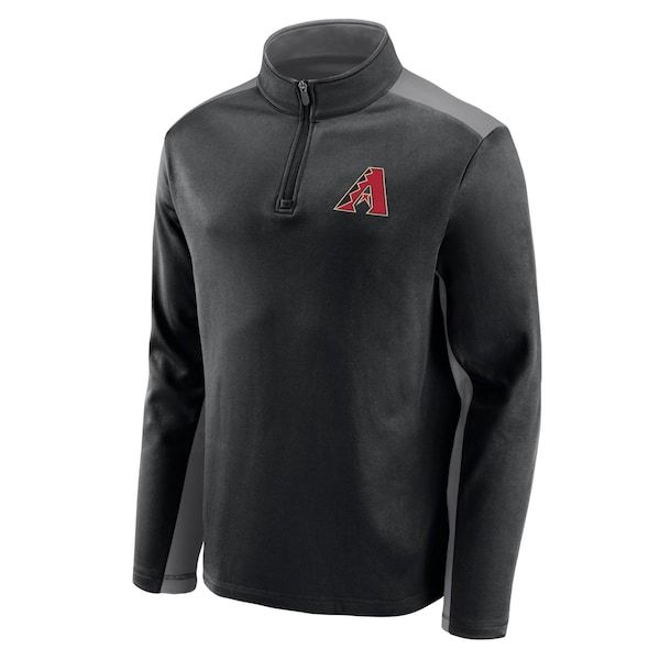 Arizona Diamondbacks Fanatics Branded Team Primary Logo Quarter-Zip Jacket - Black