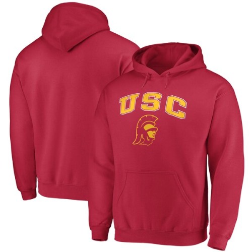 USC Trojans Fanatics Branded Campus Team Pullover Hoodie - Cardinal