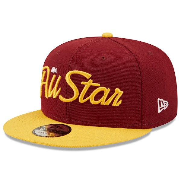 Cleveland Cavaliers New Era 2022 NBA All-Star Game Script 9FIFTY Snapback Adjustable Hat - Wine