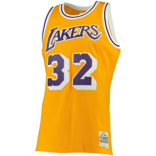 Magic Johnson Los Angeles Lakers Mitchell & Ness Big & Tall Hardwood Classics Jersey - Gold