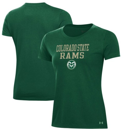 Colorado State Rams Under Armour Women's Performance T-Shirt - Green