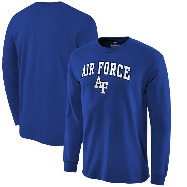 Air Force Falcons Fanatics Branded Campus Logo Long Sleeve T-Shirt - Royal