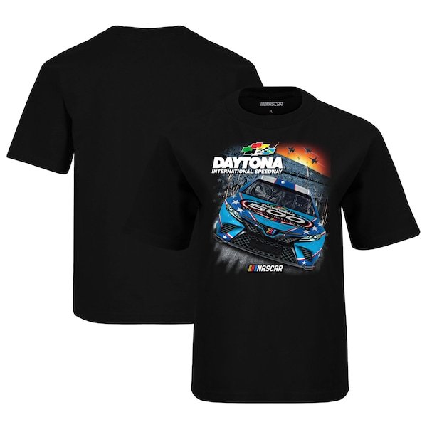 2022 Daytona 500 Checkered Flag Youth T-Shirt - Black