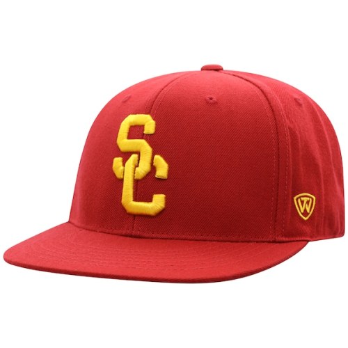 USC Trojans Top of the World Team Color Fitted Hat - Cardinal