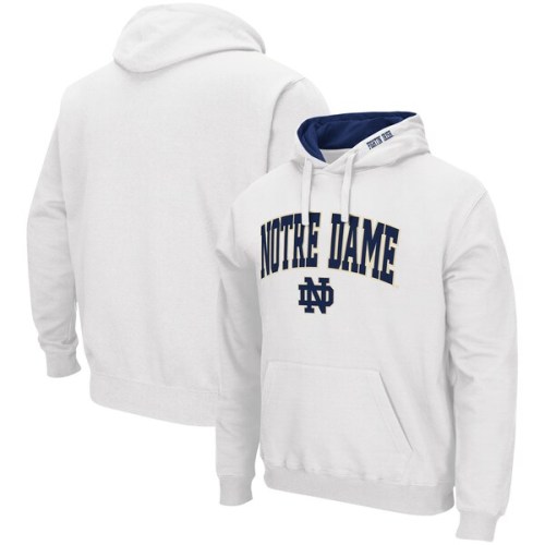 Notre Dame Fighting Irish Colosseum Arch & Logo 3.0 Pullover Hoodie - White