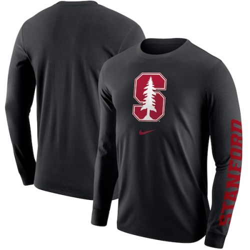 Stanford Cardinal Nike Team Lockup 2-Hit Long Sleeve T-Shirt - Black