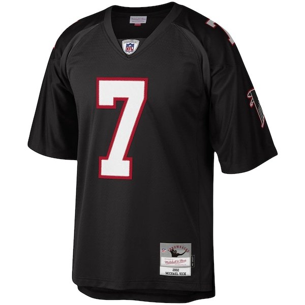 Michael Vick Atlanta Falcons Mitchell & Ness 2002 Authentic Throwback Retired Player Jersey - Black