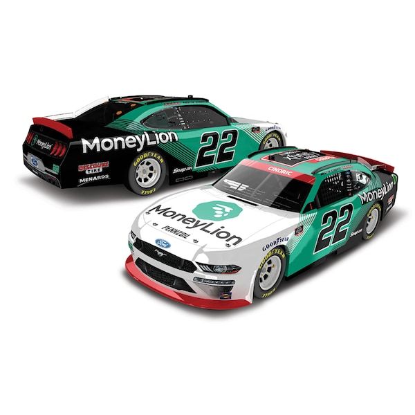 Austin Cindric Action Racing 2020 NASCAR Xfinity Series Champion 1:24 Color Chrome Die-Cast Ford Mustang