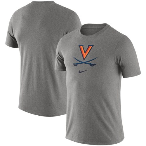 Virginia Cavaliers Nike Essential Logo T-Shirt - Heathered Gray