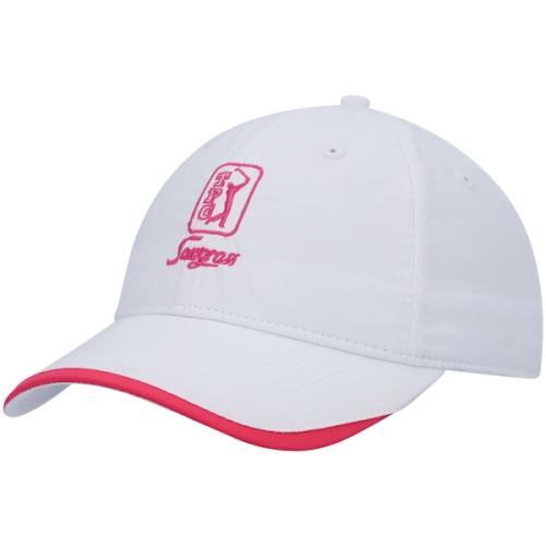 TPC Sawgrass Kate Lord Women's Contrast Lip Adjustable Hat - White/Pink