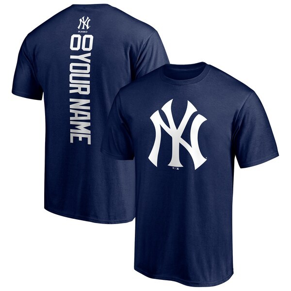 New York Yankees Fanatics Branded Personalized Playmaker Name & Number T-Shirt - Navy