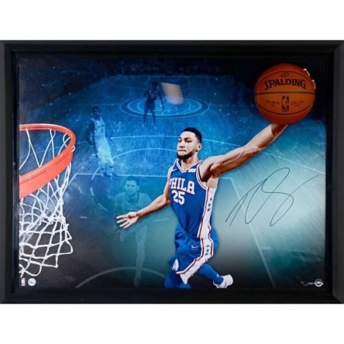 Ben Simmons Philadelphia 76ers Framed Autographed 52" x 40" Breaking Through Photograph - Limited Edition of 125 - Upper Deck