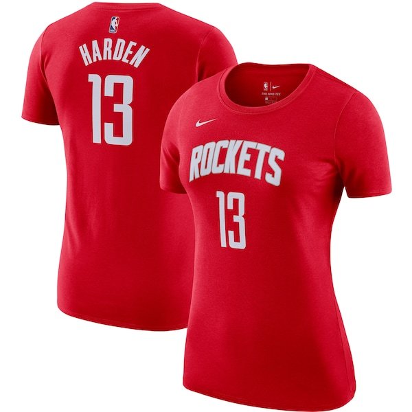 James Harden Houston Rockets Nike Women's Name & Number T-Shirt - Red