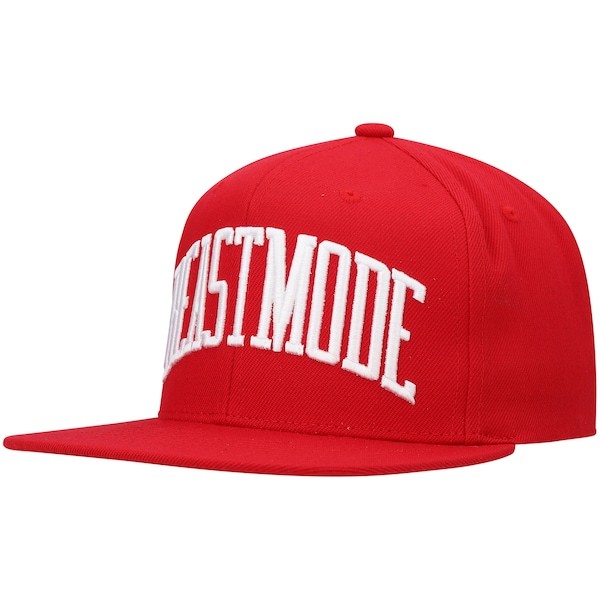 Beast Mode Mitchell & Ness Collegiate Logo Classic Snapback Hat - Red