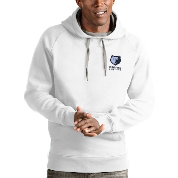 Memphis Grizzlies Antigua Victory Pullover Hoodie - White
