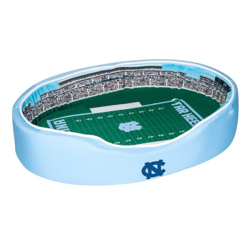 North Carolina Tar Heels 38'' x 25'' x 8'' Large Stadium Oval Dog Bed - Blue/White