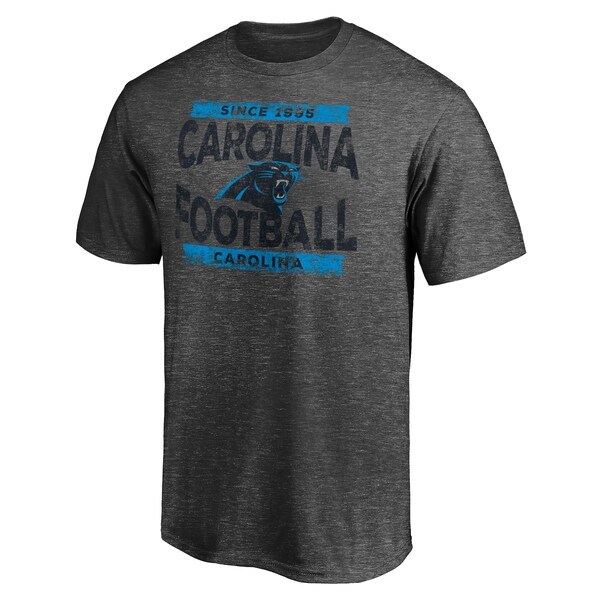 Carolina Panthers Heroic Play T-Shirt - Heathered Charcoal