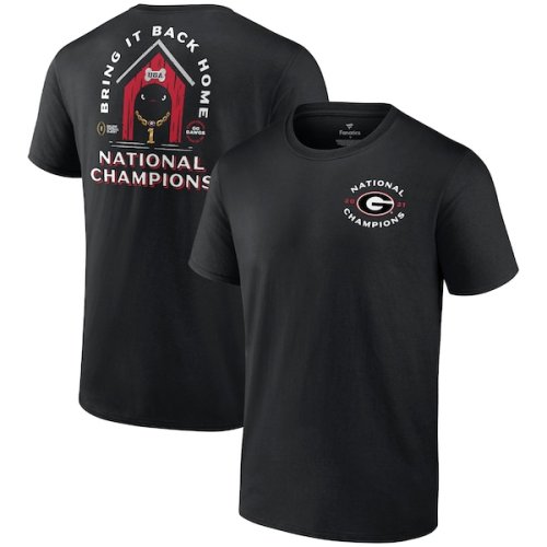 Georgia Bulldogs Fanatics Branded College Football Playoff 2021 National Champions Hometown T-Shirt - Black