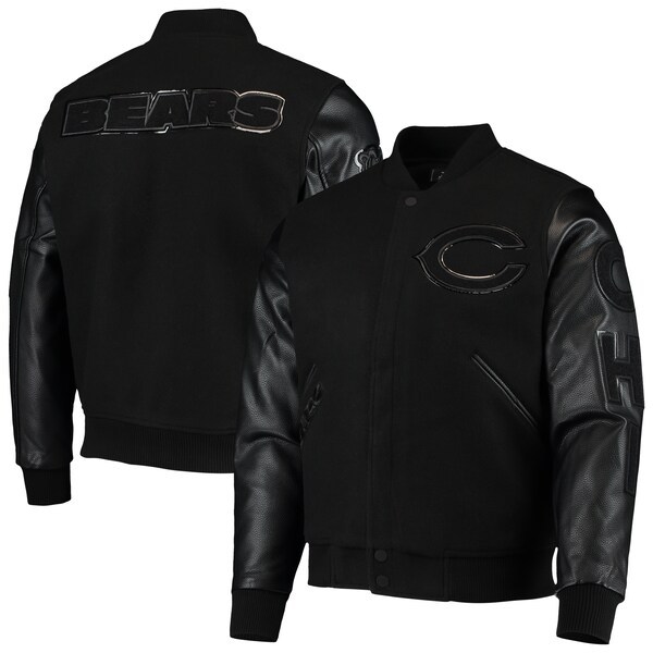 Chicago Bears Pro Standard Full-Zip Varsity Jacket - Black