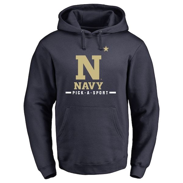 Navy Midshipmen Custom Sport Pullover Hoodie - Navy