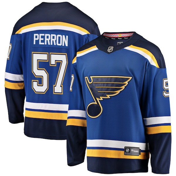 David Perron St. Louis Blues Fanatics Branded Breakaway Player Jersey - Blue