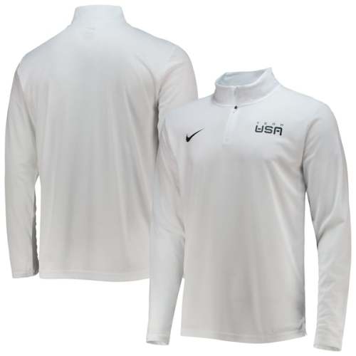 Team USA Nike Intensity Quarter-Zip Performance Jacket - White