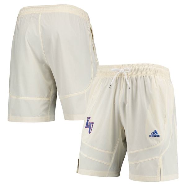 Kansas Jayhawks adidas Swingman Basketball AEROREADY Shorts - Cream