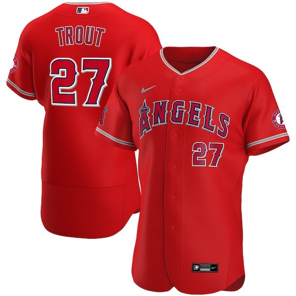 Mike Trout Los Angeles Angels Nike Alternate Authentic Player Jersey - Red