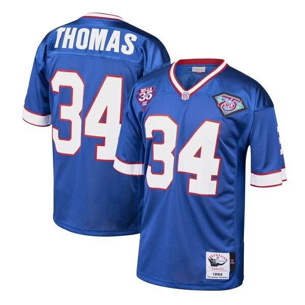 Thurman Thomas Buffalo Bills Mitchell & Ness 1994 Authentic Throwback Retired Player Jersey - Royal