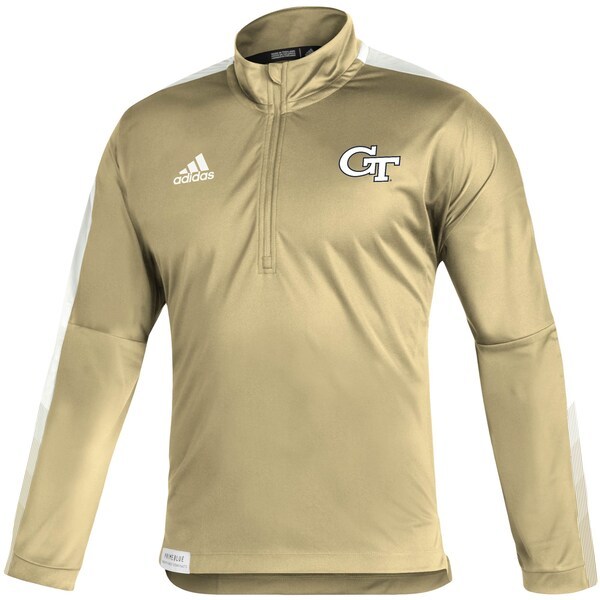 Georgia Tech Yellow Jackets adidas 2021 Sideline Primeblue Quarter-Zip Jacket - Gold