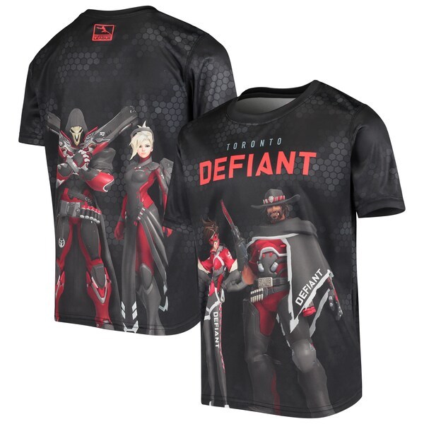 Toronto Defiant Youth Fight as One Sublimated T-Shirt - Black