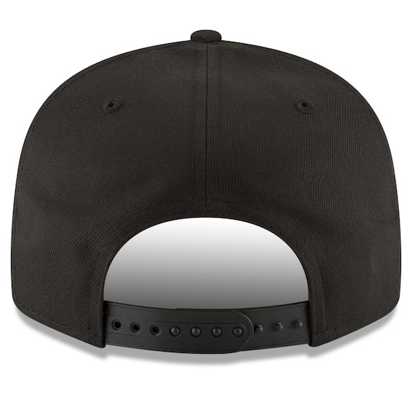 Chicago Bulls New Era Back Half 9FIFTY Snapback Adjustable Hat - Black/White