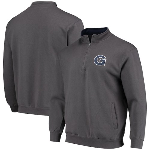 Georgetown Hoyas Colosseum Tortugas Logo Quarter-Zip Jacket - Charcoal
